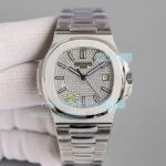 Swiss Clone Patek Philippe Nautilus Diamond Dial Stainless Steel Watch 40MM